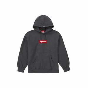 Supreme Box Logo Charcoal Grey Hoodie XL